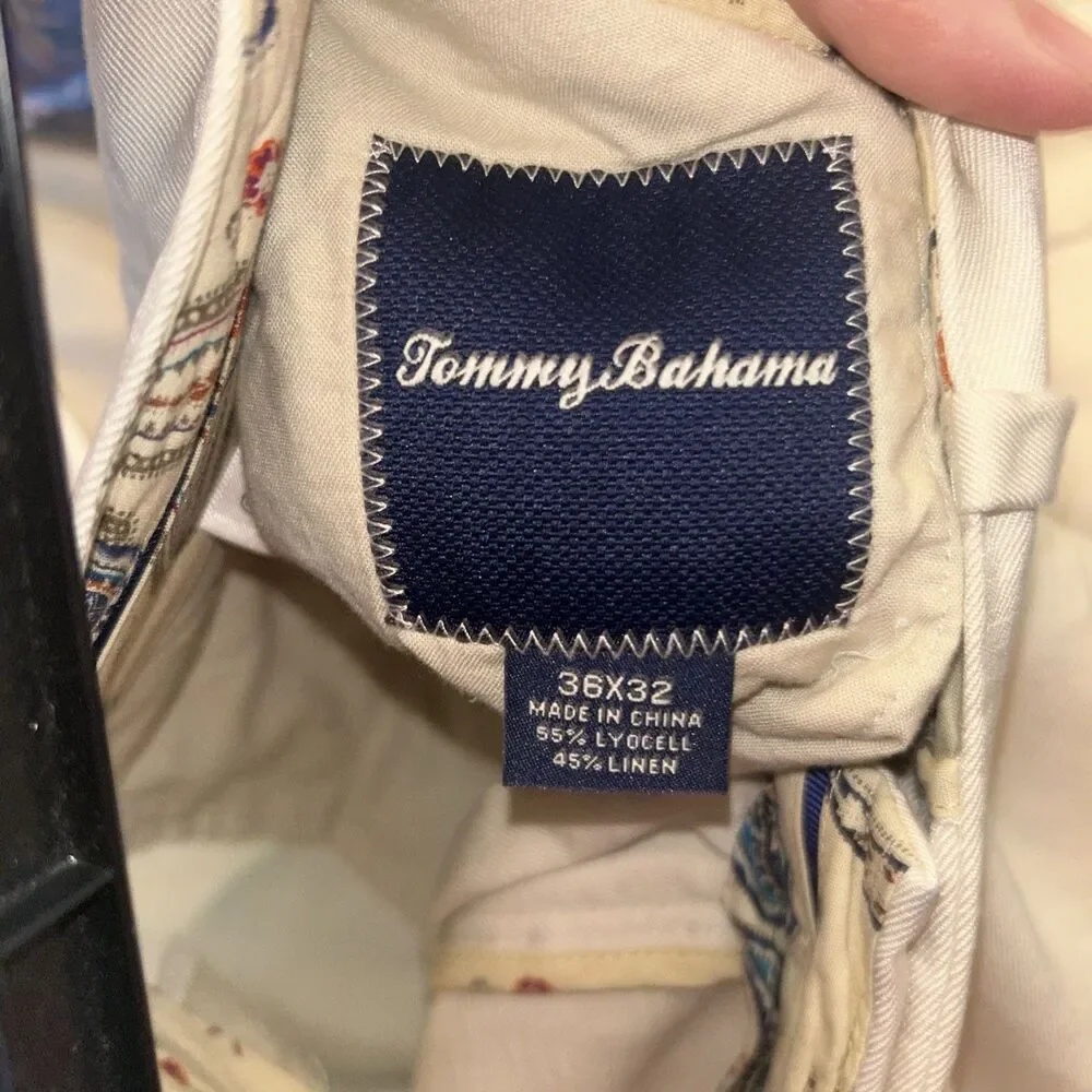 Tommy Bahama Mens Pants 36x32 Linen/Lyocell Blend Casual Lightweight D14